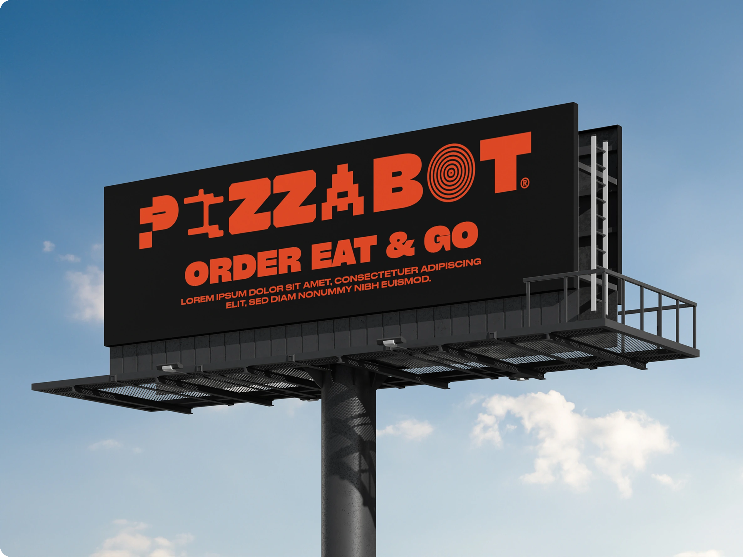 Espectacular publicitario de Pizzabot